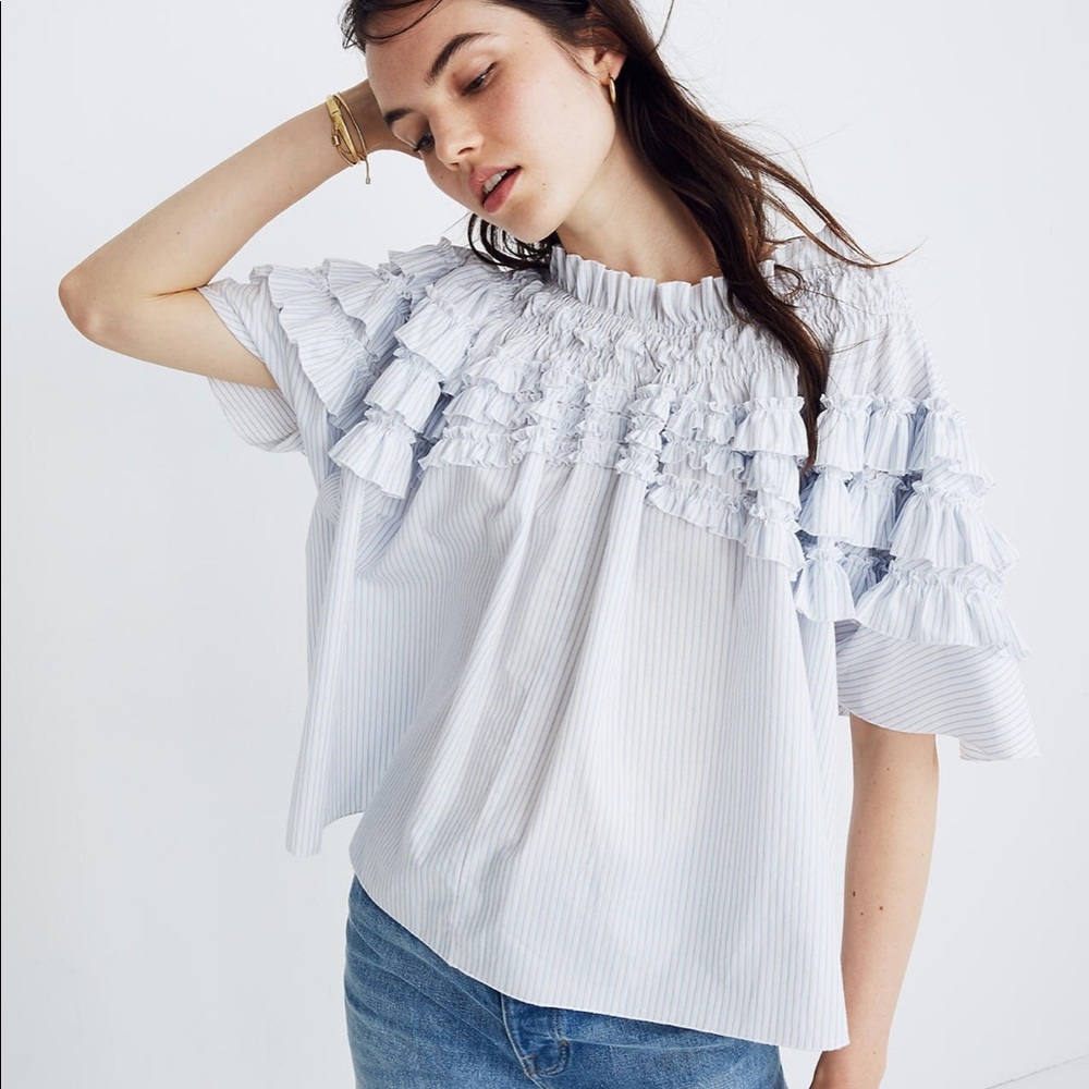 MADEWELL X KARENWALKER BlOUSE !!